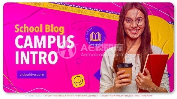 30460学校博客 – 校园介绍AE模版