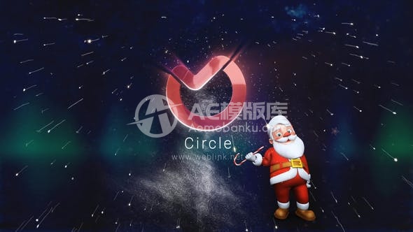 30465圣诞魔术Logo 2 AE模版