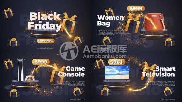 30473黑色星期五大促销AE模板