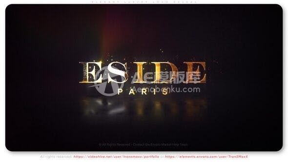 30476高雅奢华的标志展示 AE模版