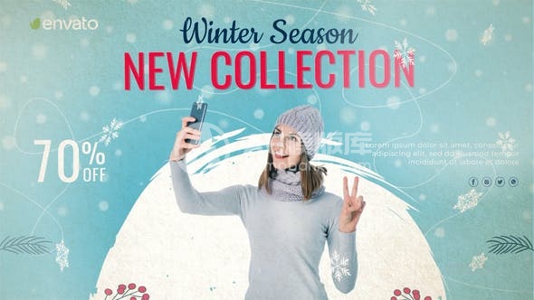 30482冬季特卖时尚推广 AE模版