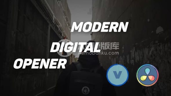 30489现代数字故障开场 | 时尚引子 AE模版