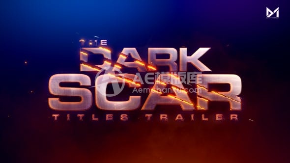 30505黑暗深渊之疤标题预告片 AE模版