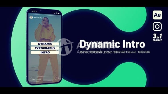 30514Instagram介绍幻灯片 AE模版