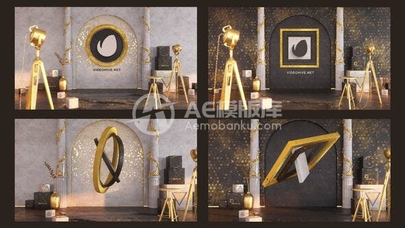 30522优雅清洁的标志设计 AE模板