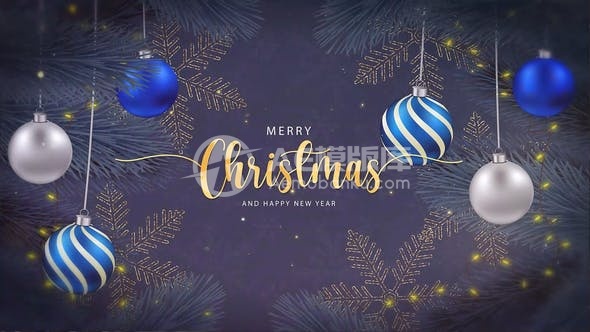 30540圣诞快乐片头特效 AE模版