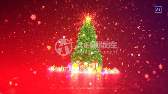 30542圣诞节开场 AE模版