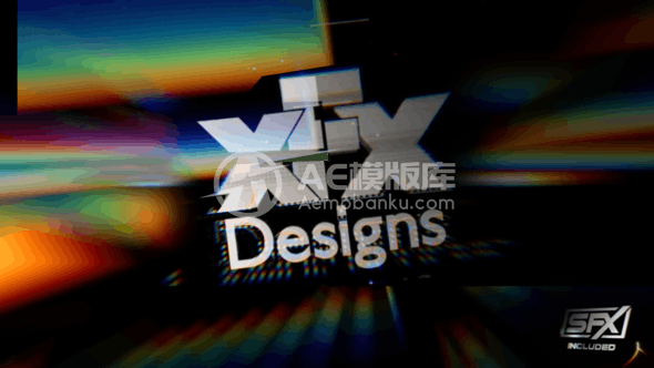 30544碎片Logo揭示 AE模版