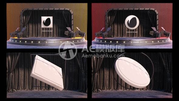 30559舞台上的标志
（AE模板）