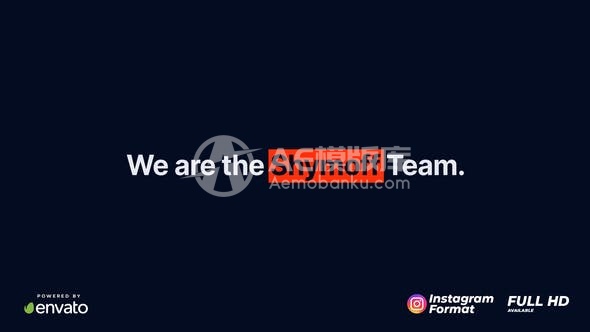 30560方块踩踏片头AE模版