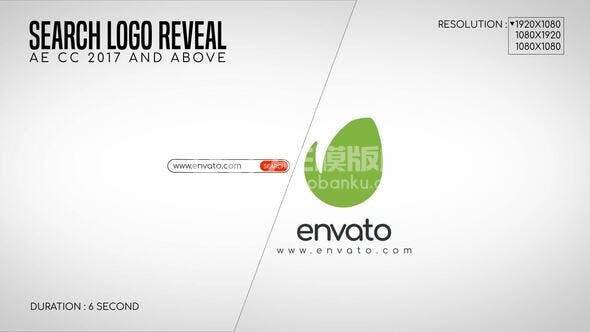 30573搜索标志展示AE模版