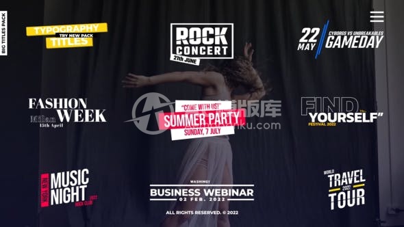 30576大字标题  AE模版