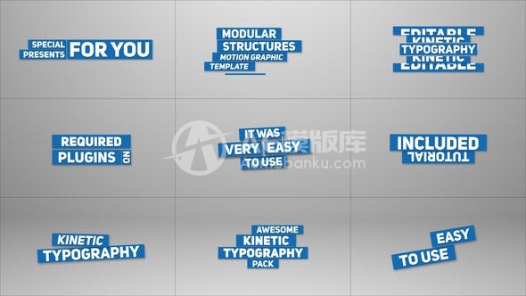 30588动感排版V2 AE模版