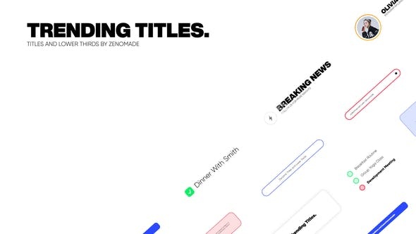 30598《DaVinci Resolve热门片头标题模板集》