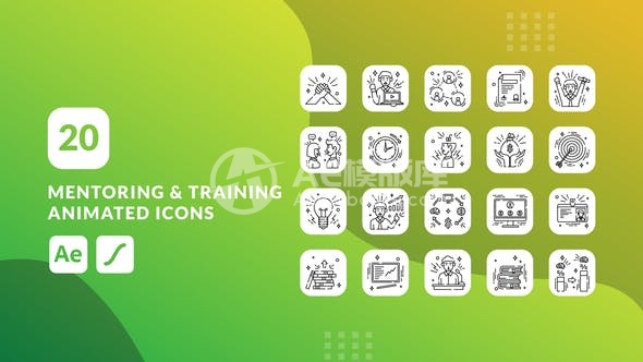 30603导师与培训图标 | Adobe After Effects 模板