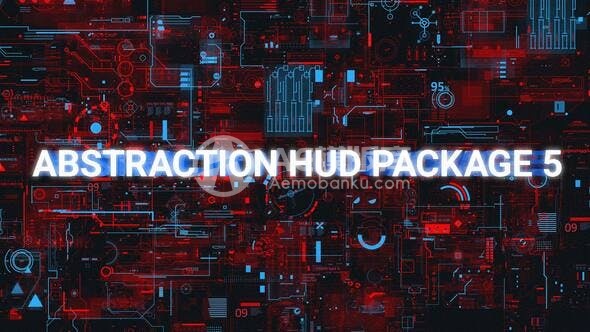 30609抽象头盔显示包5 (AE模板)