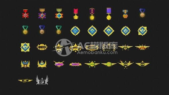 30612奖牌包2 AE模版