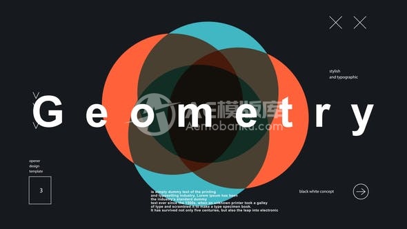 30615文字介绍AE模版