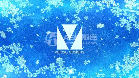 30618冬季标志片头动画 AE模版