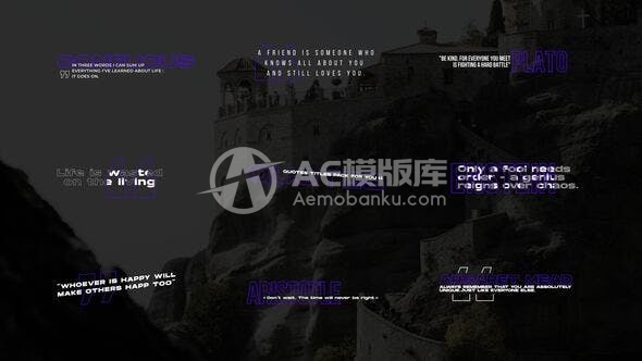 30623名人名言标题 | AE模版
