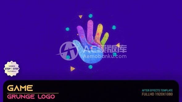 30628娱乐破旧徽标AE模版