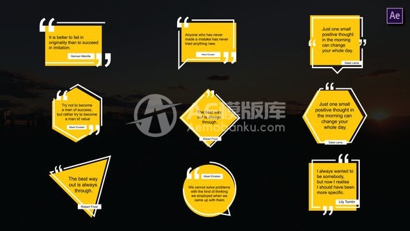 30638简约引语标题 | Adobe After Effects模版