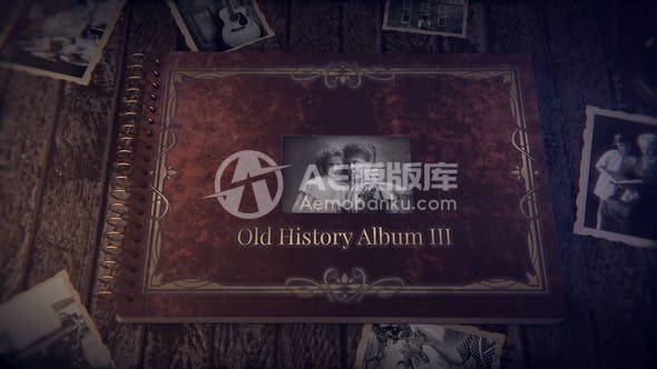 30675古老历史相册3  AE模版