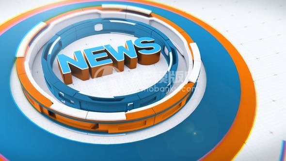 30676新闻电视开场片段 AE模版