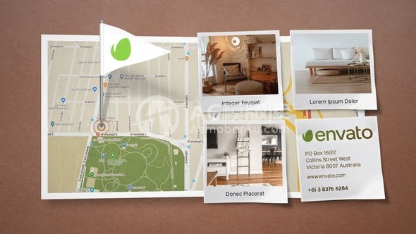 30677地图运动效果AE模版