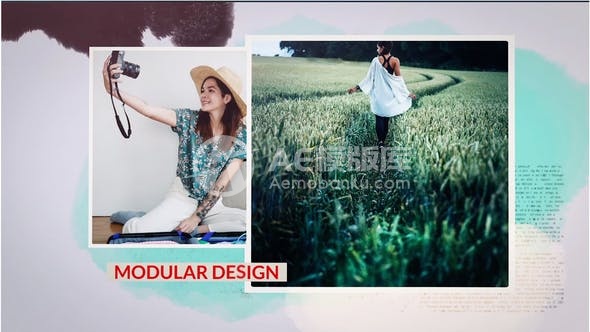 30691旅行时光幻灯片 AE模版