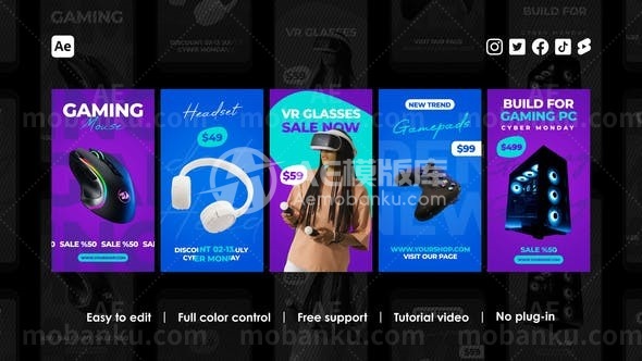 30971购买Instagram故事AE模版