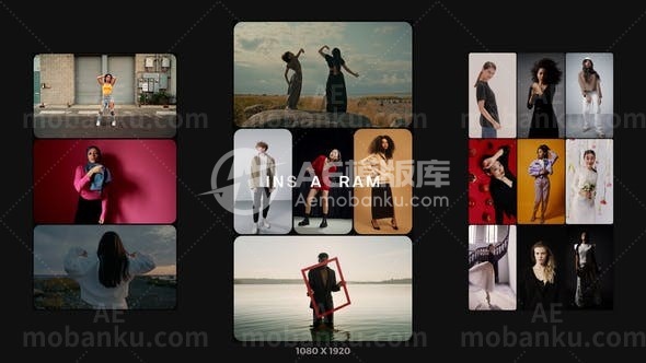 30972多屏幕Instagram开幕者 AE模版