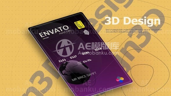 30979卡片促销动画AE模版