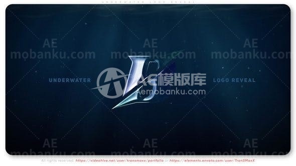 30989水底徽标揭示 AE模版
