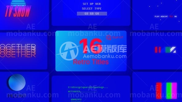 31003复古标题AE模版