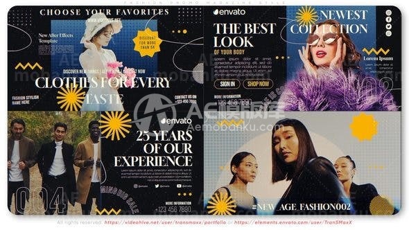 31004时尚宣传片 杂志式 AE模版