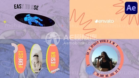 31006有趣设计幻灯片 for Adobe After Effects AE模版