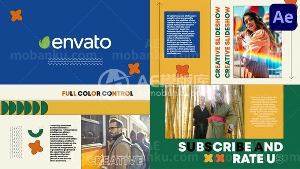 31007丰富多彩的创意幻灯片(AE模版)