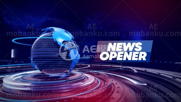 31021新闻开场片段AE模版
