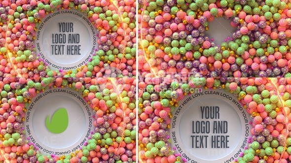 31033清洁之爱标志展示入门 AE模版