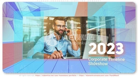 31039Plexus企业时间线项目 AE模板