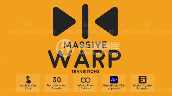 31045巨大的扭曲过渡效果 AE模版