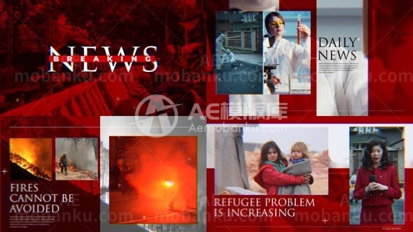 31050新闻资讯幻灯片AE模版