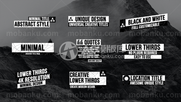 31052下排标题 | AE模版