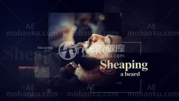 31061理发店概念AE模版