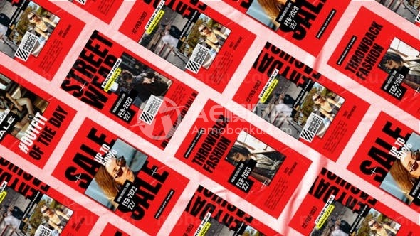 31071时尚Clores Instagram故事 AE模板