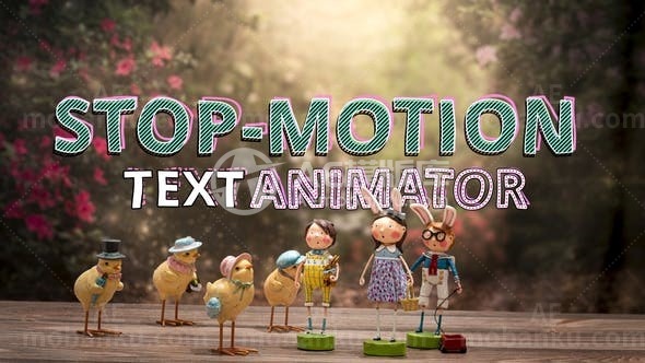 31078停格动画文本动画师 AE模版