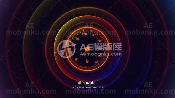 31092汽车速度表徽标 AE模版