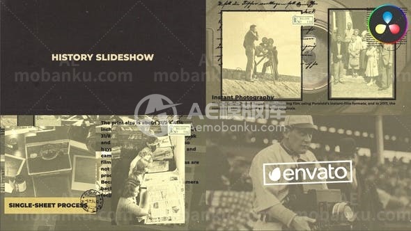 31099达芬奇解析的历史幻灯片制作模板 AE模版