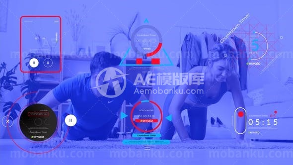 31103倒计时计时器AE模版